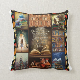 Coussin Livre Lover Gift, Book Worm, I Love Reading Book