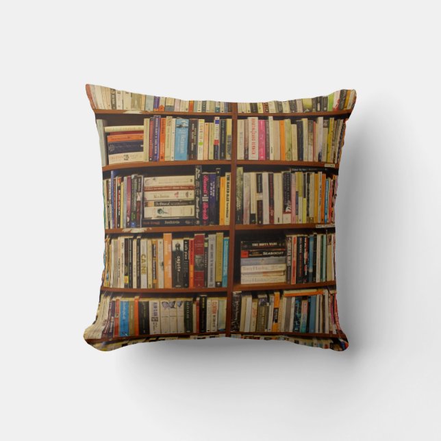 Coussin Livres dans la bibliothèque Sac cadeau (Recto)