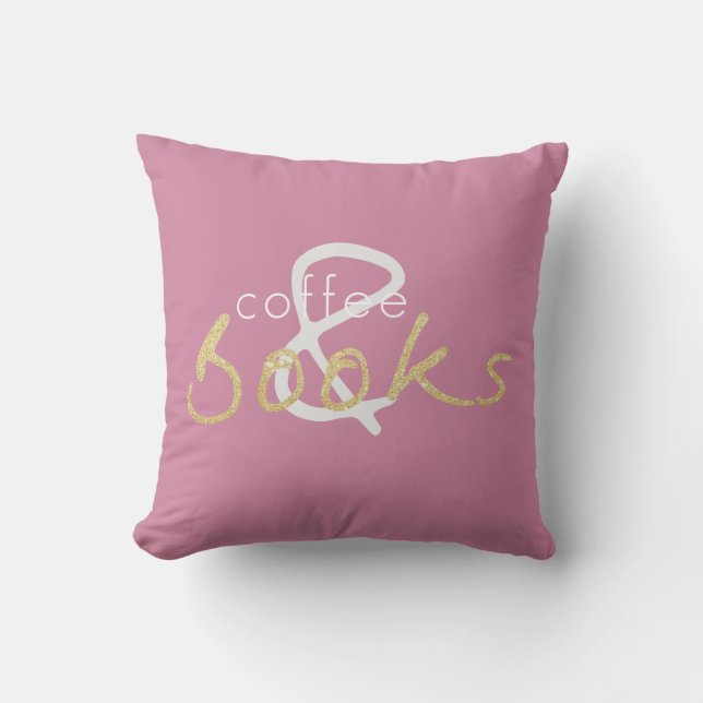 Coussin Livres et carreau de café (Recto)