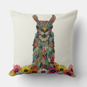 Coussin llama daisy amour