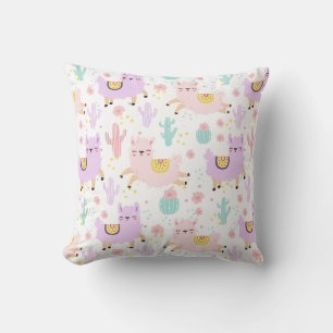Coussin Llama motif