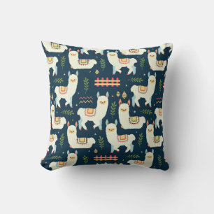 Coussin Llama motif