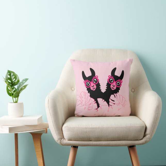 Coussin Llama Sisters (Chaise)