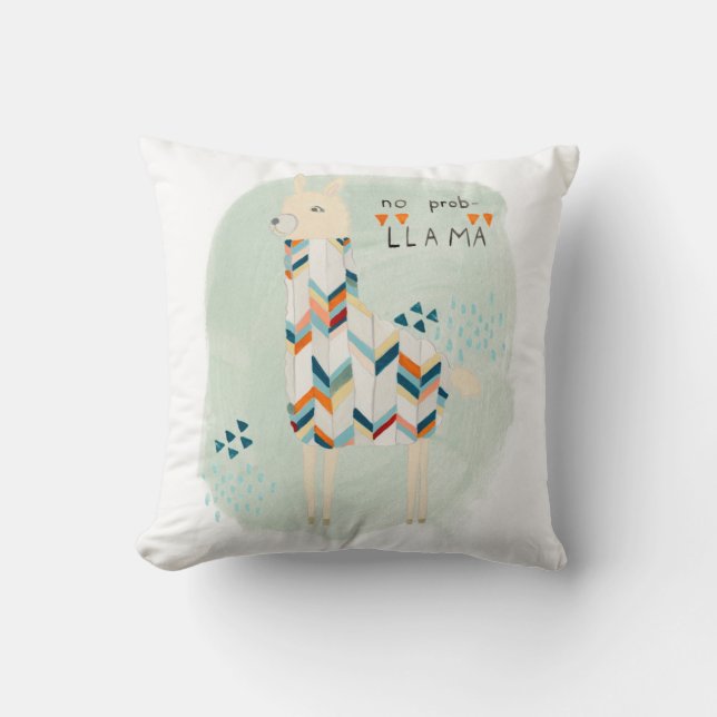 Coussin Llama Squad - Pas de Prob-llama (Recto)