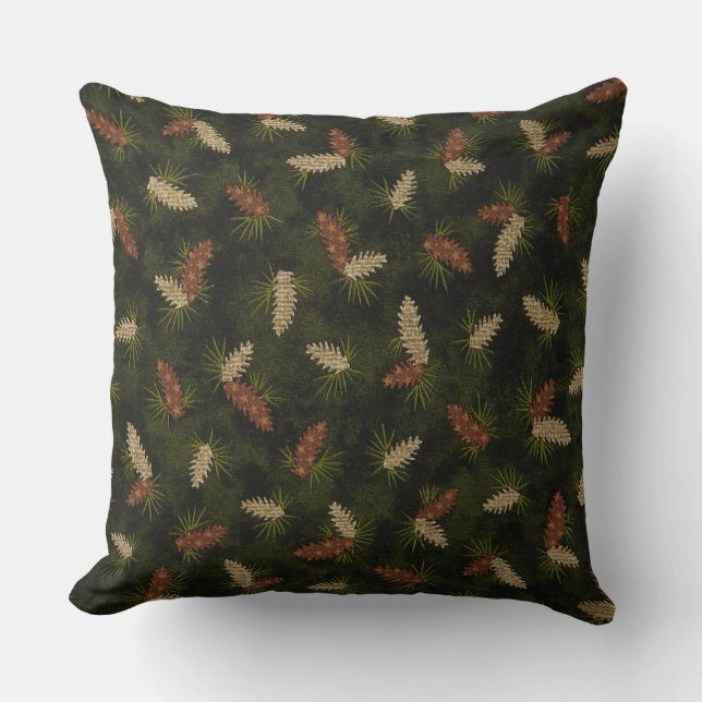 Coussin "Lodge/Cabine" JETER UN OREILLÈRE (Recto)