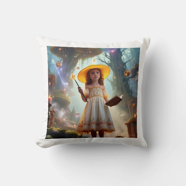 Coussin Logic Nahi, Magic Hai - Whimsical Statement T-Shir (Recto)