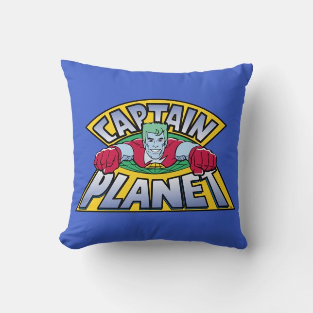 Coussin Logo Captain Planet (Recto)
