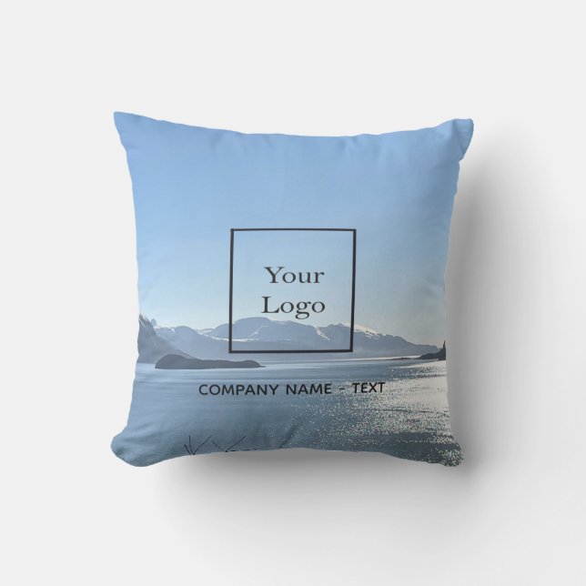 Coussin Logo d'affaires photo voyage tourisme (Recto)