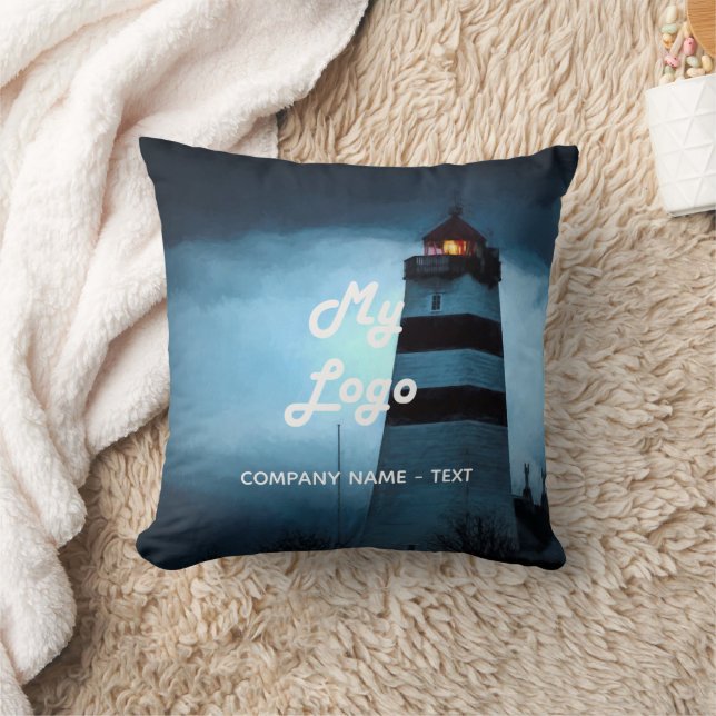 Coussin logo de l'entreprise photo voyage tourisme jeter o (Couverture)
