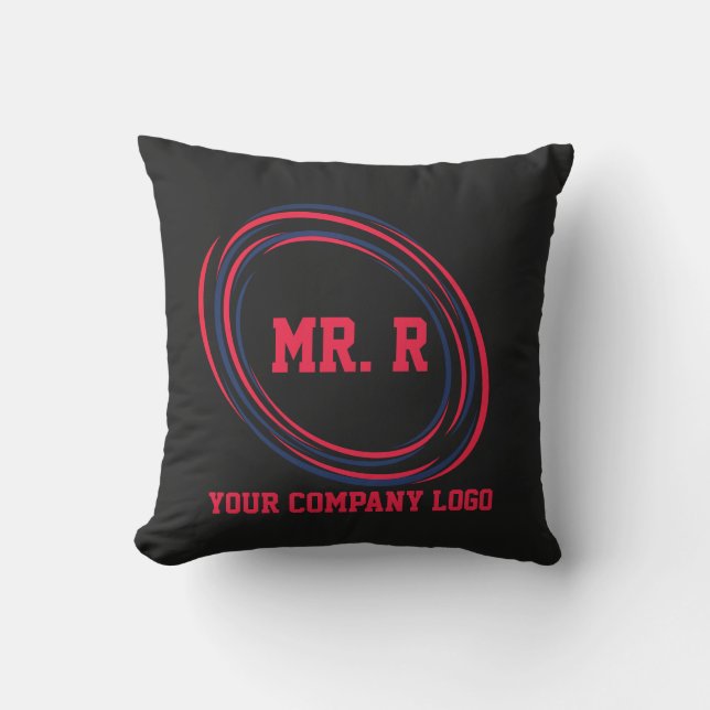 Coussin LOGO DE VOTRE ENTREPRISE, personnalisé (Recto)
