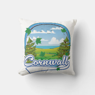 Coussin Logo de voyage de Cornwall