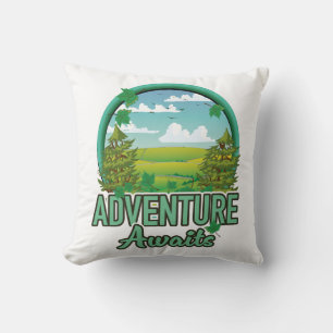 Coussin logo de voyage en Écosse