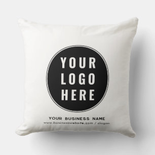 Coussin Logo d'entreprise et site Web promotionnel personn