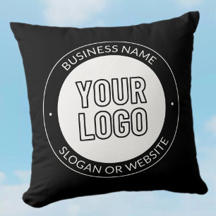 Coussin Logo d'entreprise ou Modèle de texte de conception