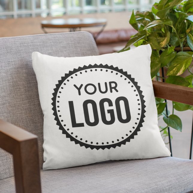 Coussin Logo d'entreprise personnalisé (Créateur téléchargé)