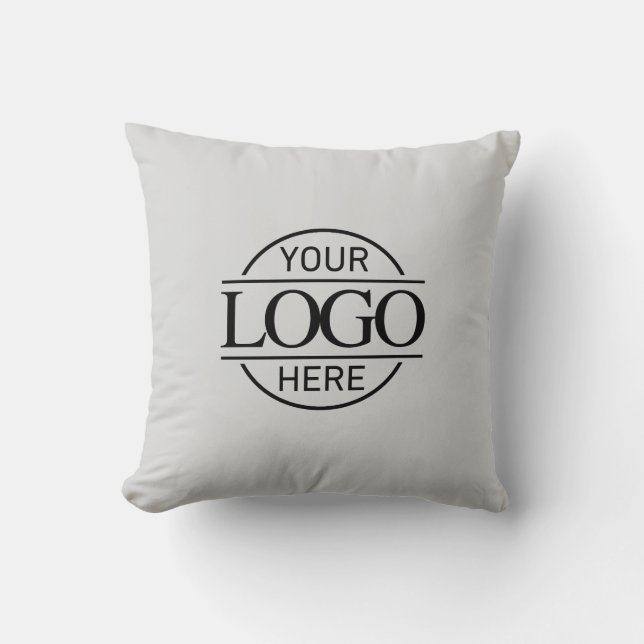 Coussin Logo d'entreprise promotionnel Elegant Grey (Recto)