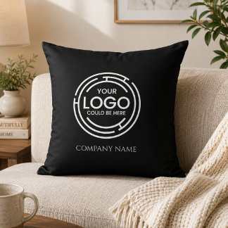 Coussin Logo d'entreprise promotionnel Marketing Noir Blan