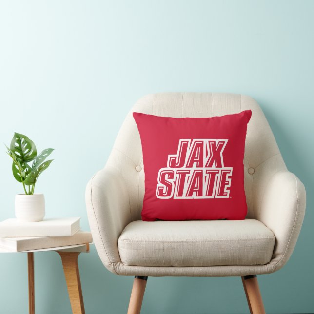 Coussin Logo d'état de Jacksonville State University JAX S (Chaise)