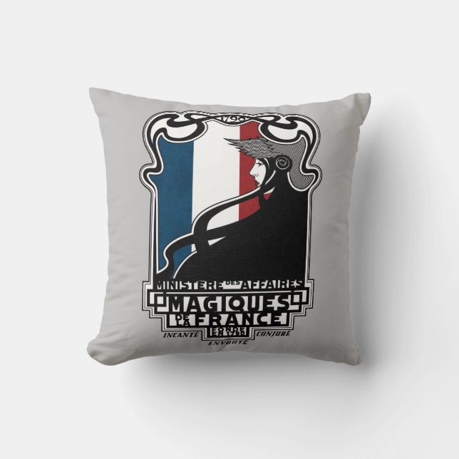 Coussin Logo du ministère des Affaires magiques de la Fran (Recto)