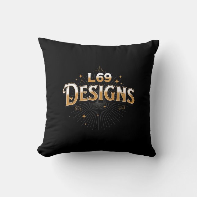 Coussin Logo "L69 DESIGNS" (Recto)