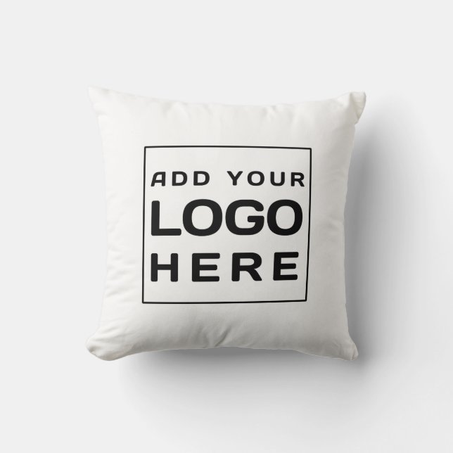 Coussin Logo personnalisé Propriétaire de marque moderne (Recto)