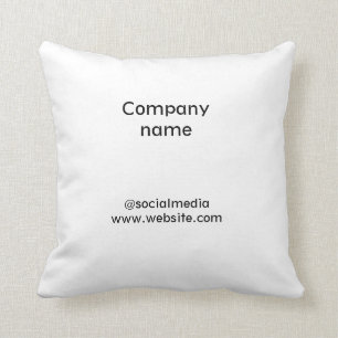 Coussin Logo personnalisé simple et élégant ici sociét