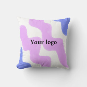 Coussin Logo personnalisé simple et élégant ici société