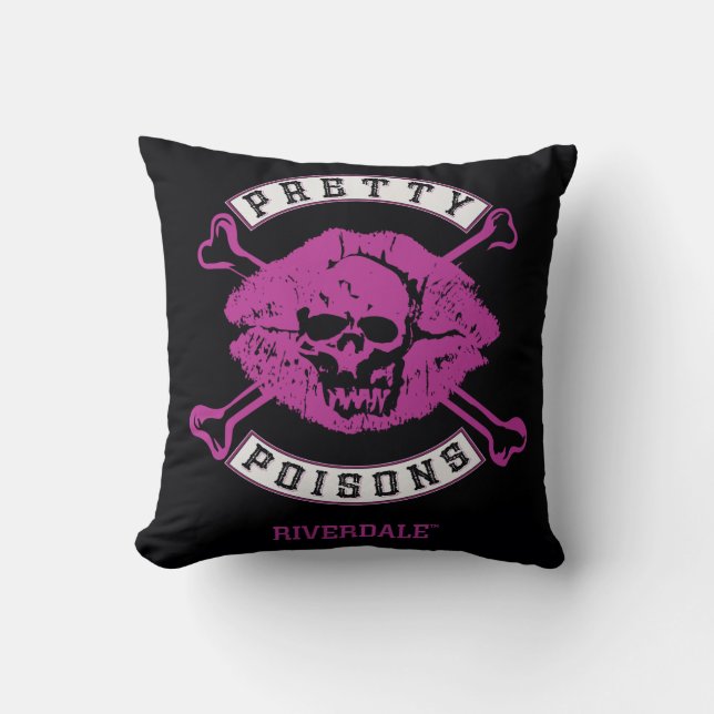 Coussin Logo Poisons Pretty (Recto)