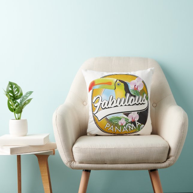 Coussin Logo rétro fabuleux de Panama (Chaise)