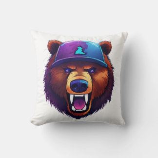 Coussin Logo YouTube Zabooba Gaming – Ours en colère propu