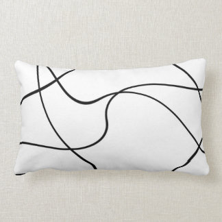 Coussin lombaire - 13" X.21" - "lignes abstraites