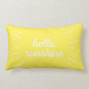 Coussin lombaire de coussin de soleil de jaune