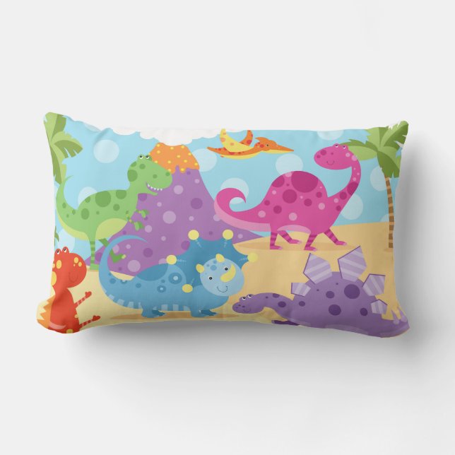 Coussin lombaire de dinosaures (Recto)