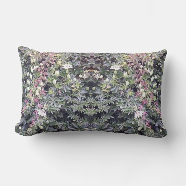 Coussin lombaire de miroir de photo de fleur de la (Recto)