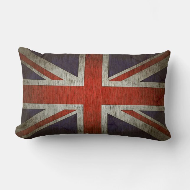 Coussin lombaire de MoJo d'Américain d'Union Jack (Recto)