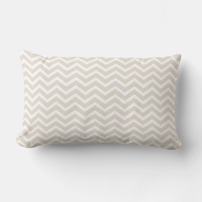 Coussin lombaire de toile de Chevron (Recto)