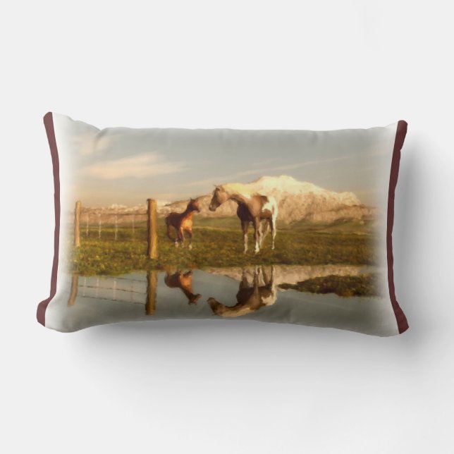 Coussin lombaire du Cheval Vie Pays (Recto)