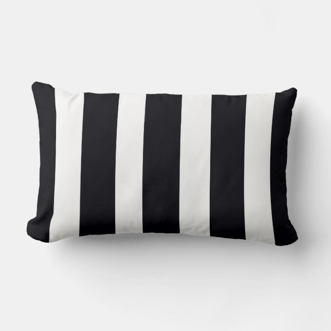 Coussin lombaire élégant noir et de blanc de (Recto)