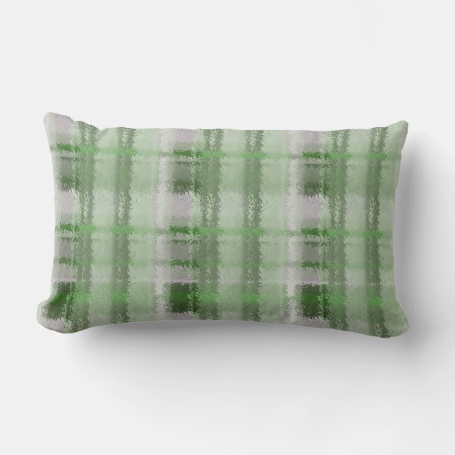 Coussin lombaire extérieur de flanelle de plaid (Recto)