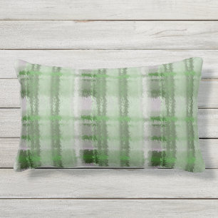 Coussin lombaire extérieur de flanelle de plaid