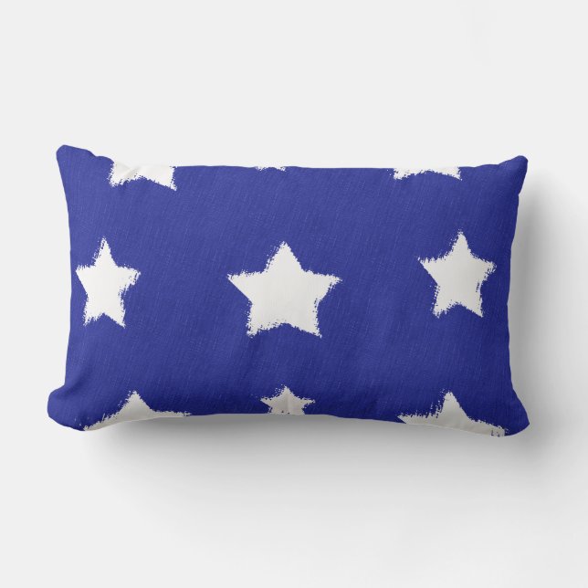 Coussin lombaire extérieur folklorique d'étoile (Recto)