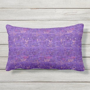 Coussin lombaire extérieur grunge coloré pourpre