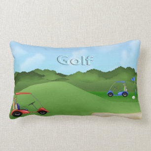 Coussin lombaire jouant au golf