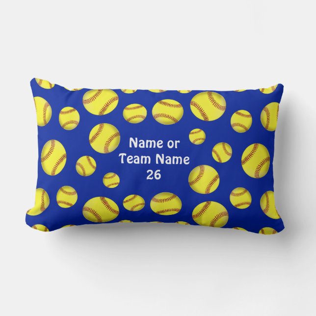 Coussin lombaire personnalisé du base-ball dans (Recto)