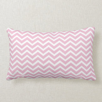 Coussin lombaire rose-clair de Chevron