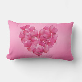 Coussin lombaire rose rose pétale