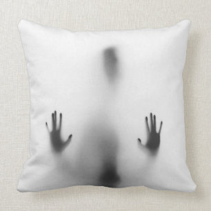 Coussin L'ombre Éffrayante du corps d'Halloween