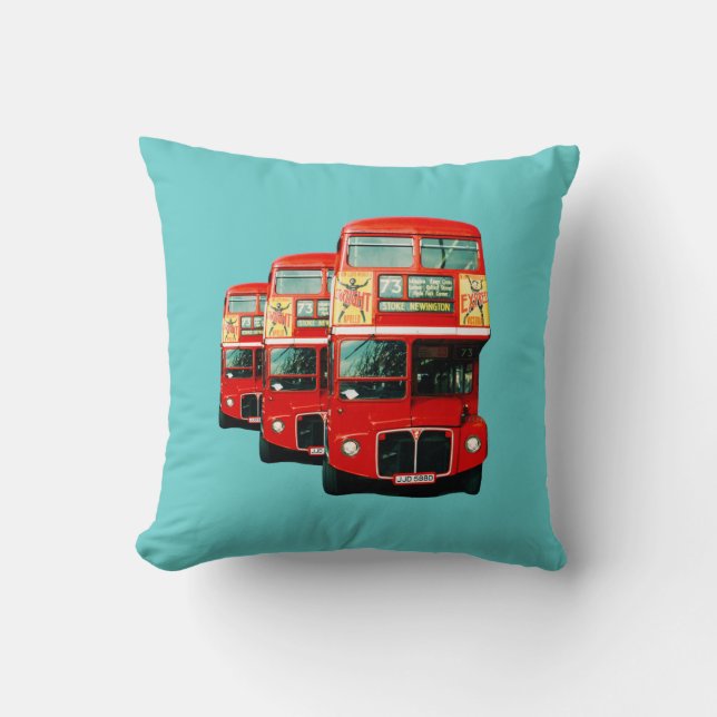 Coussin Londres Bus Cushion (Recto)