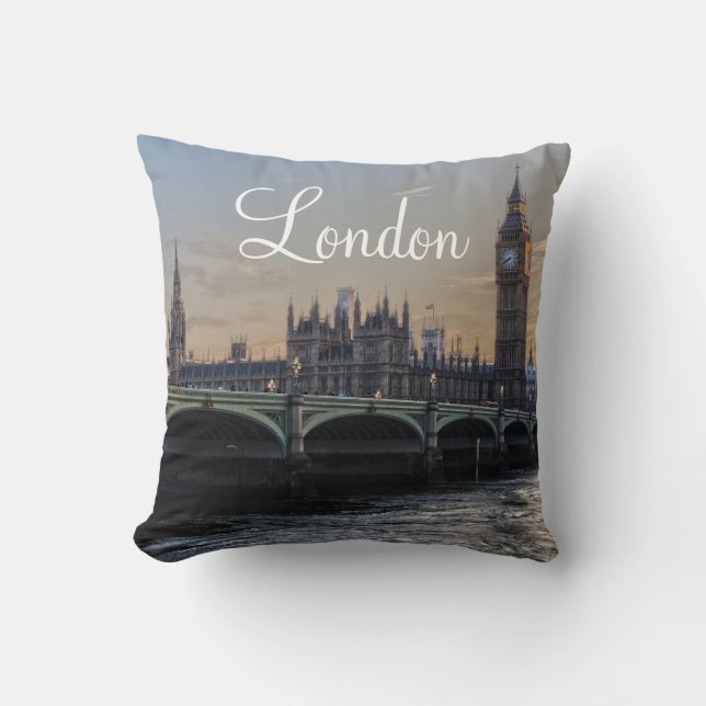 Coussin Londres Skyline (Recto)