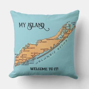 Coussin Long Island - Bienvenue 